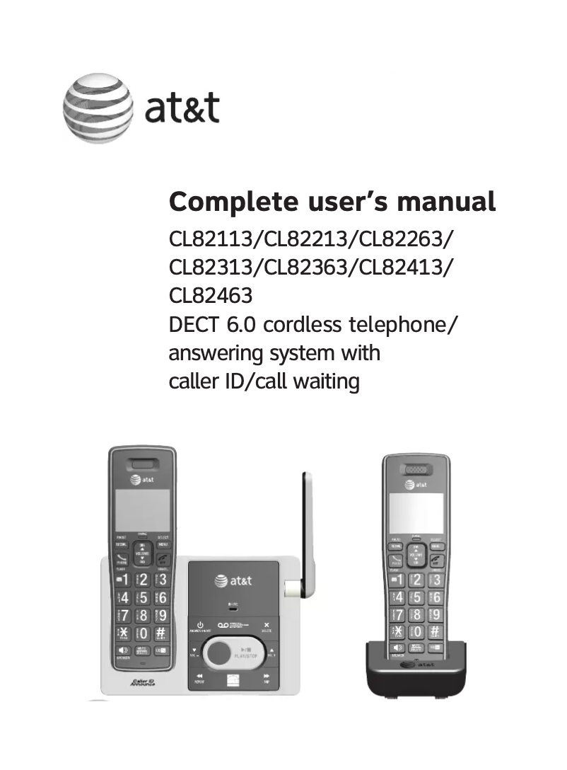 First page image of the manual for CL82413