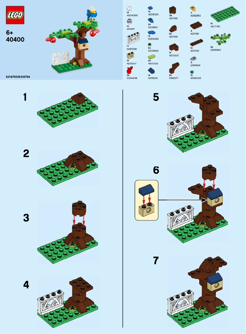 Page 1 of the manual User Manual Lego Apple Tree 40400