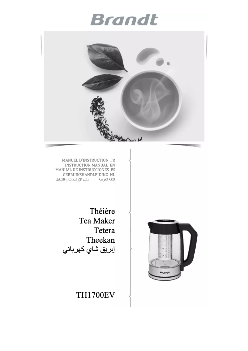 First page image of the manual for TH1700EV