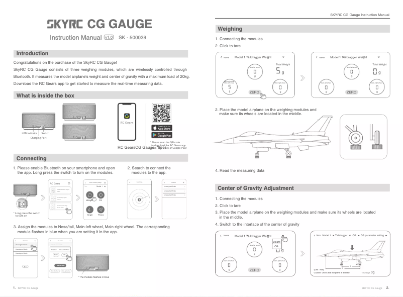 Page 1 of the manual User Manual SkyRC CGG-020