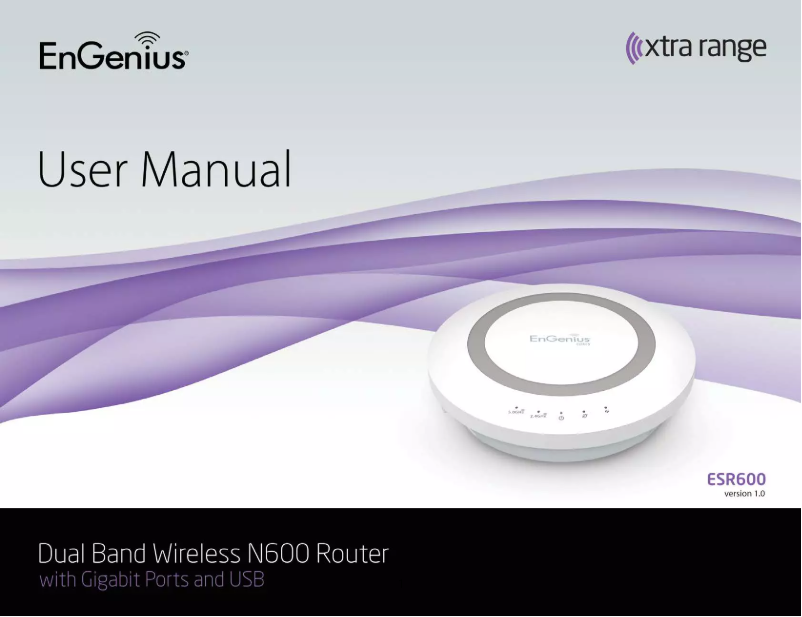 Page 1 of the manual User Manual EnGenius ESR600
