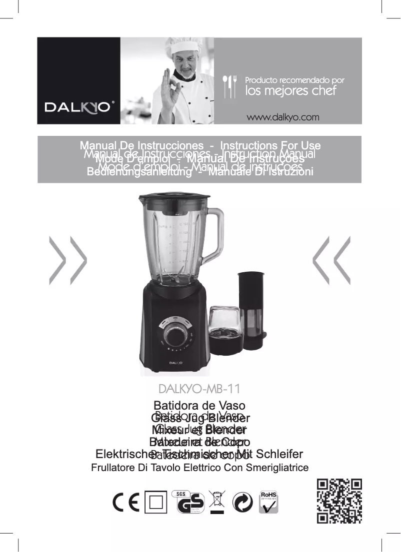 First page image of the manual for MB-11