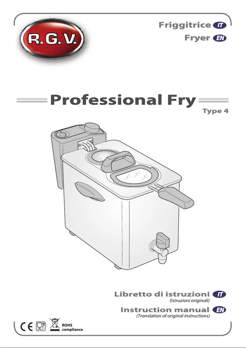 Image de la première page du manuel de l'appareil Professional Fry Type 4