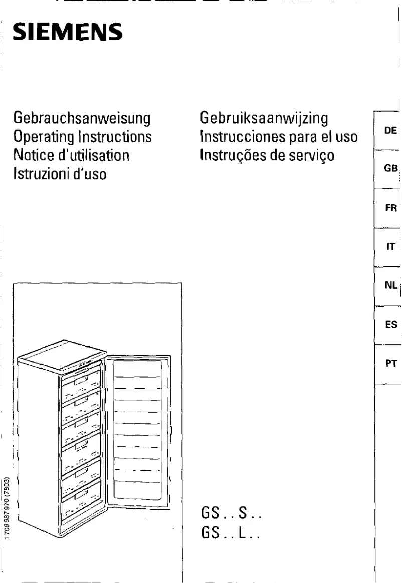 Page 1 of the manual User Manual Siemens GS32S01