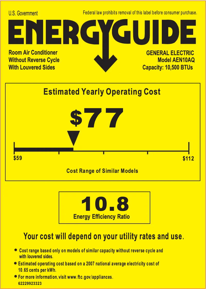 First page image of the manual for AEN10AQ