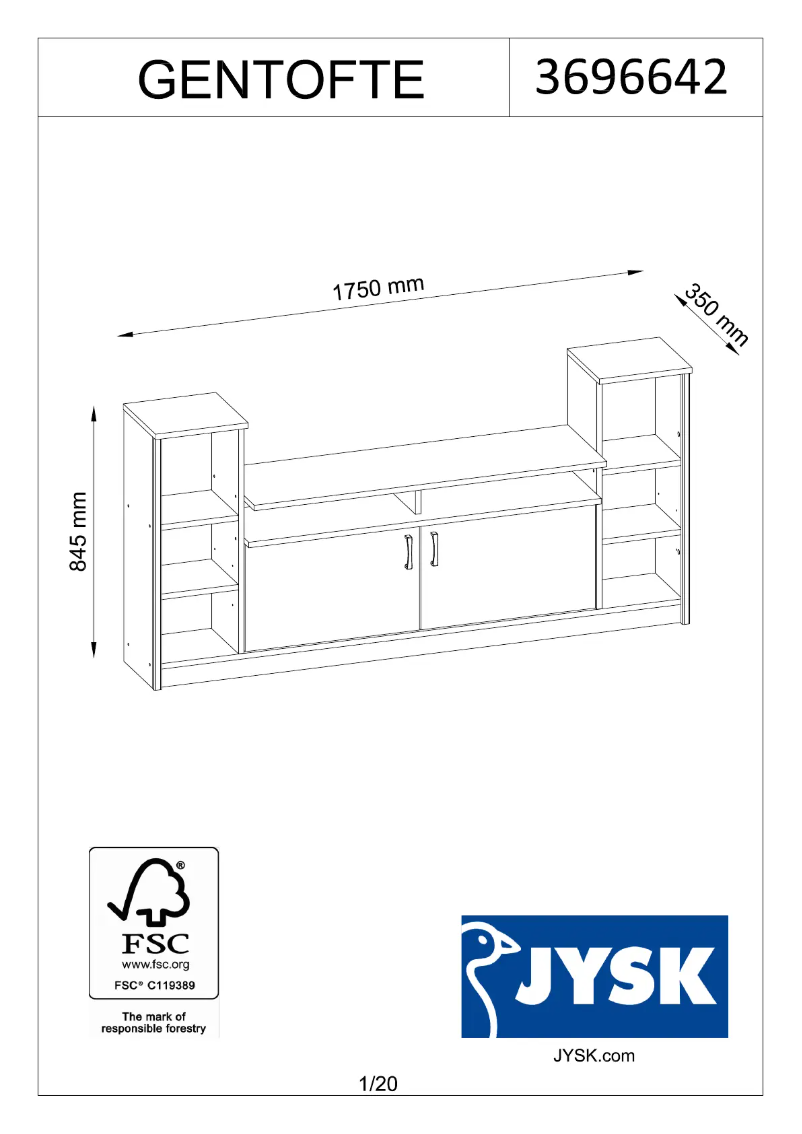Page 1 of the manual User Manual JYSK Gentofte