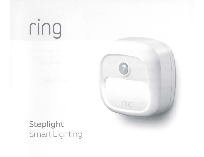 Page 1 of the manual User Manual Ring Smart Lighting Steplight
