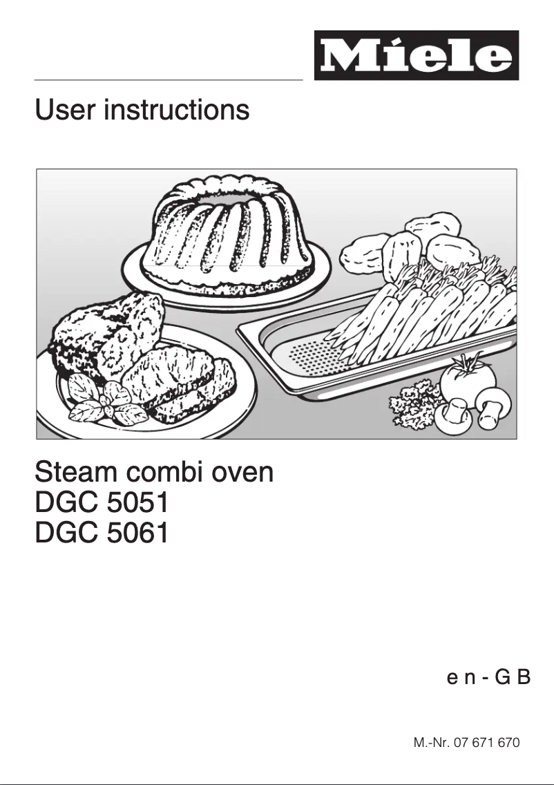 First page image of the manual for DGC 5051