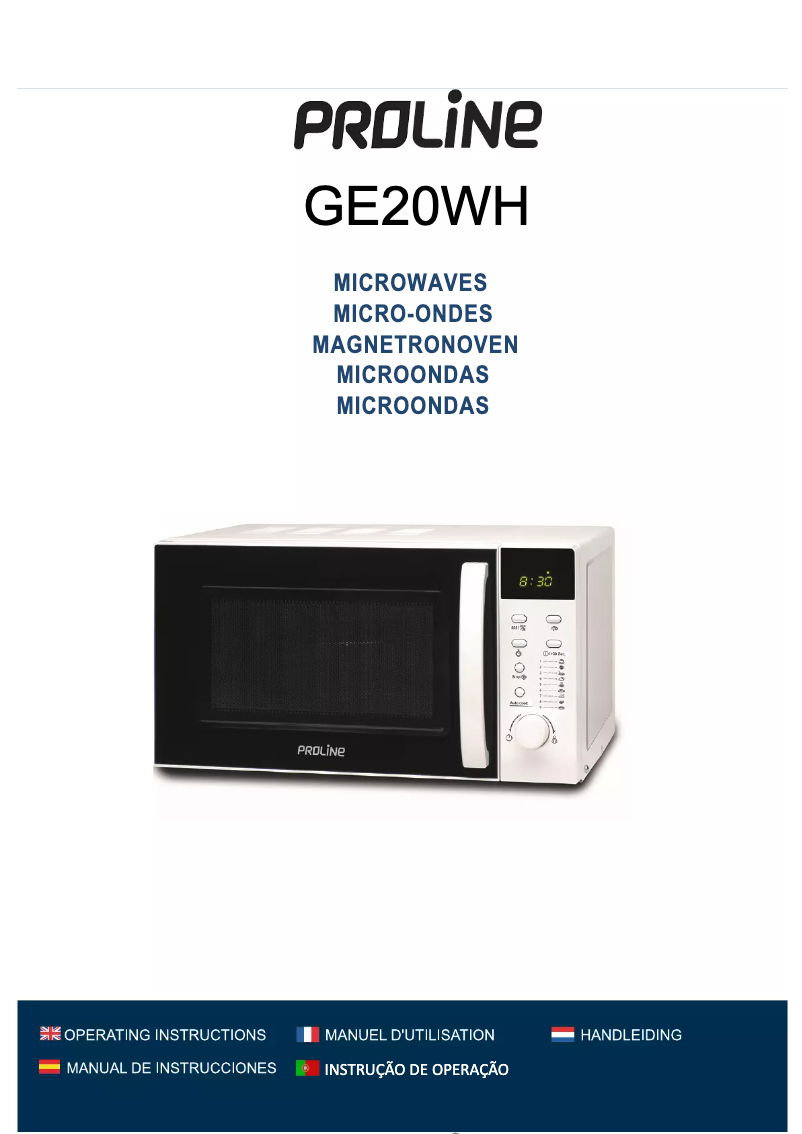 First page image of the manual for GE20WH