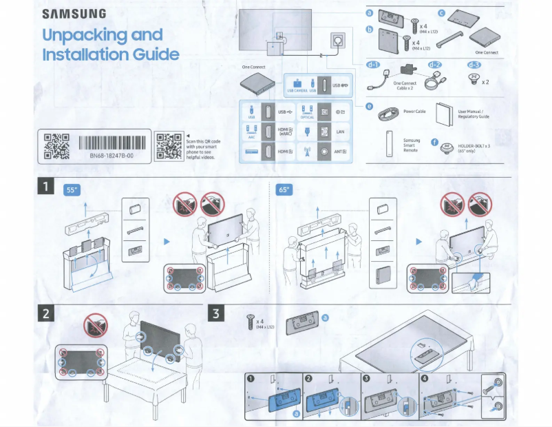 Page 1 of the manual User Manual Samsung QN77S95D