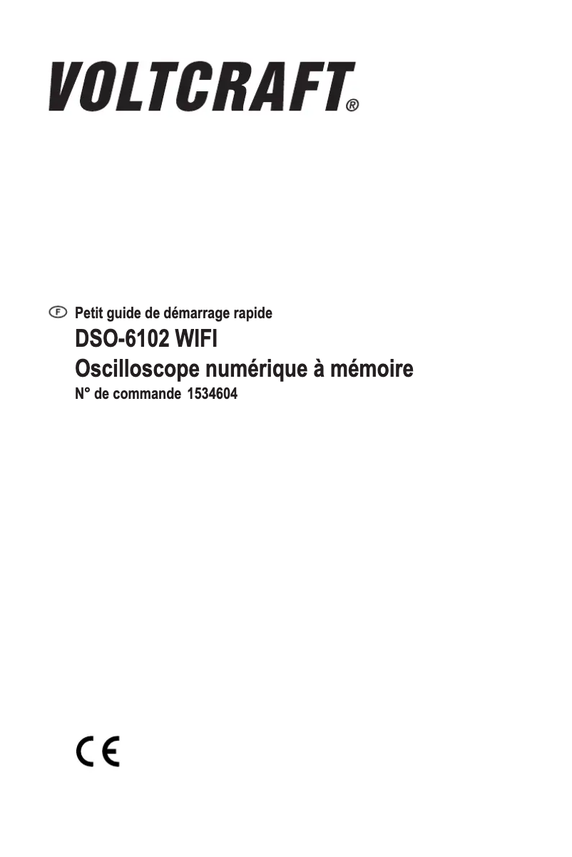 Page 1 of the manual User Manual Voltcraft DSO-6102 WIFI