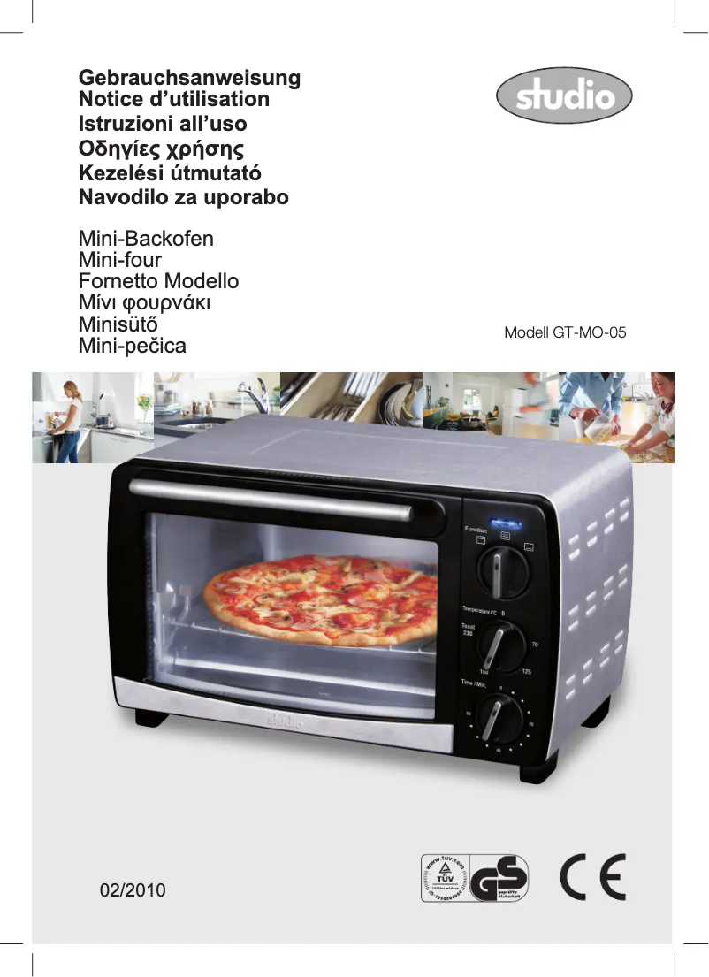 Page 1 of the manual User Manual Studio GT-MO-05