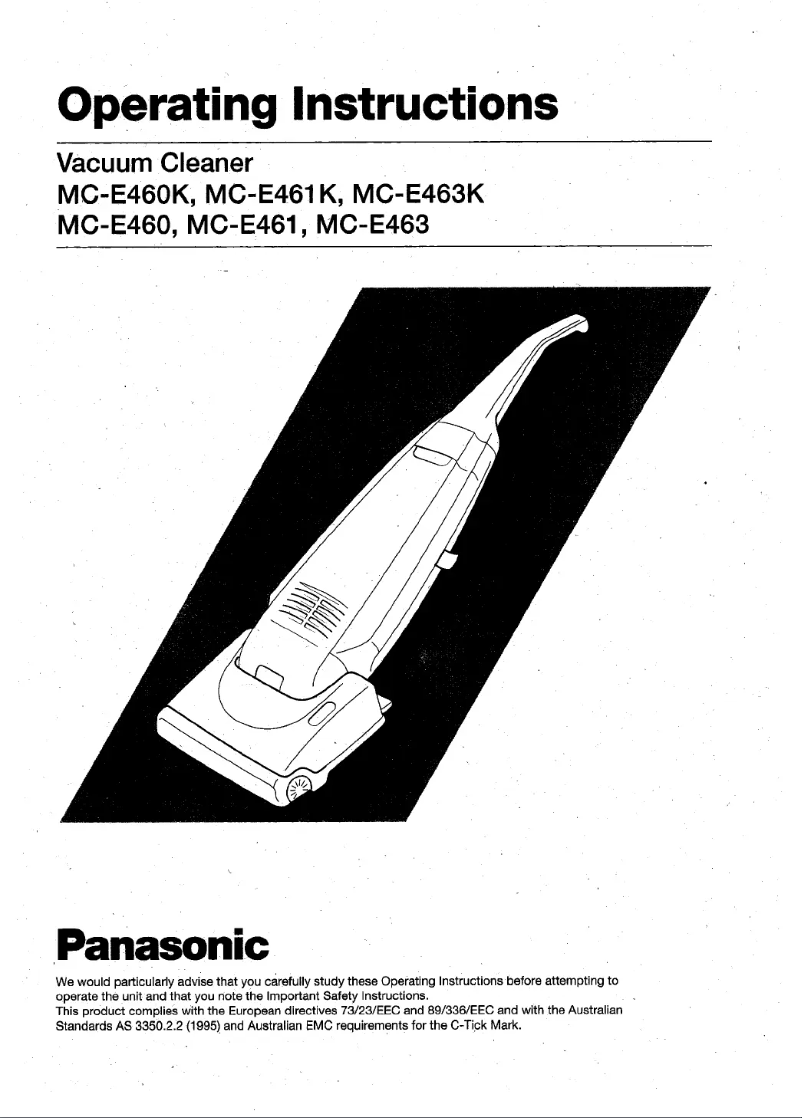 Page 1 of the manual User Manual Panasonic MC-E463K