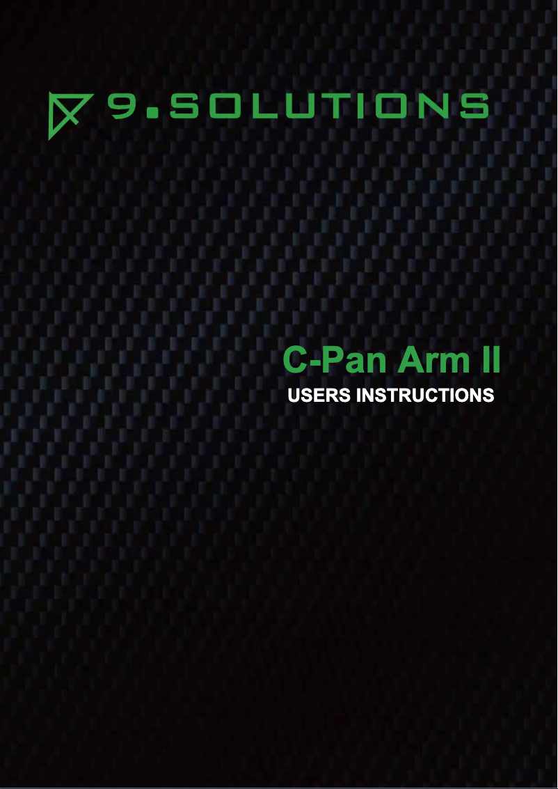 First page image of the manual for C-Pan Arm II