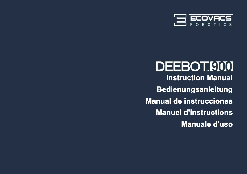 Page 1 de la notice Manuel utilisateur ECOVACS Deebot 900