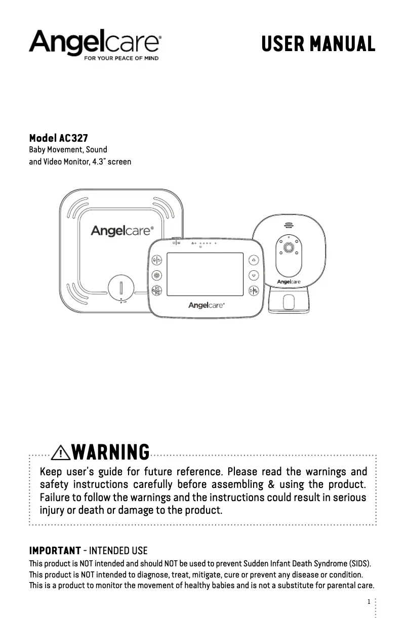 First page image of the manual for AC327