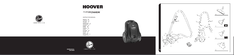 Page 1 of the manual User Manual Hoover Purepower TPP 2340