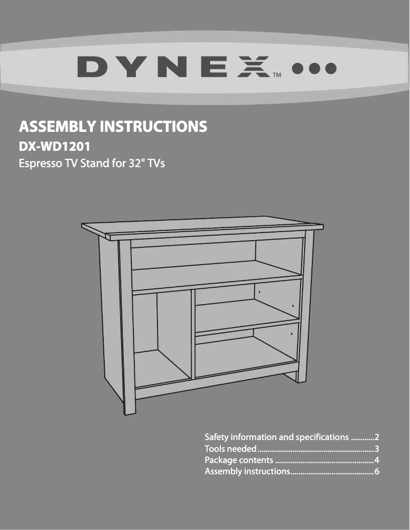 Page 1 of the manual User Manual Dynex DX-WD1201