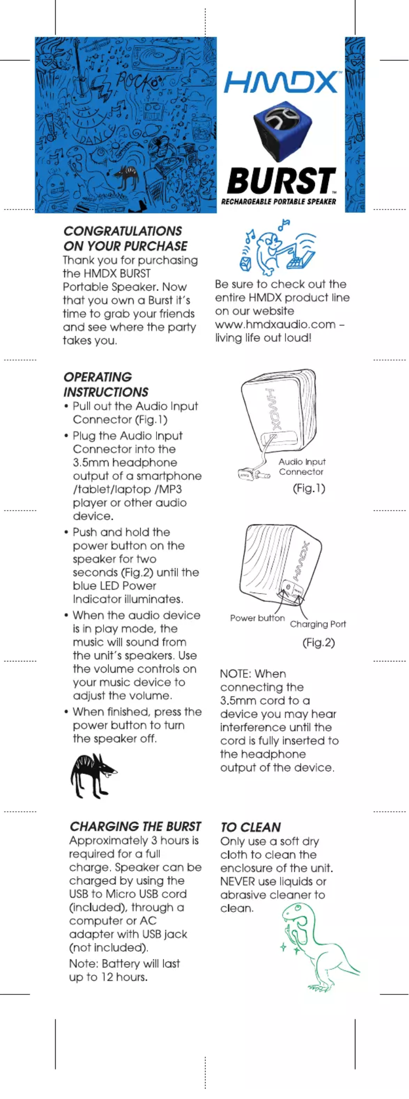 First page image of the manual for HX-P130BL