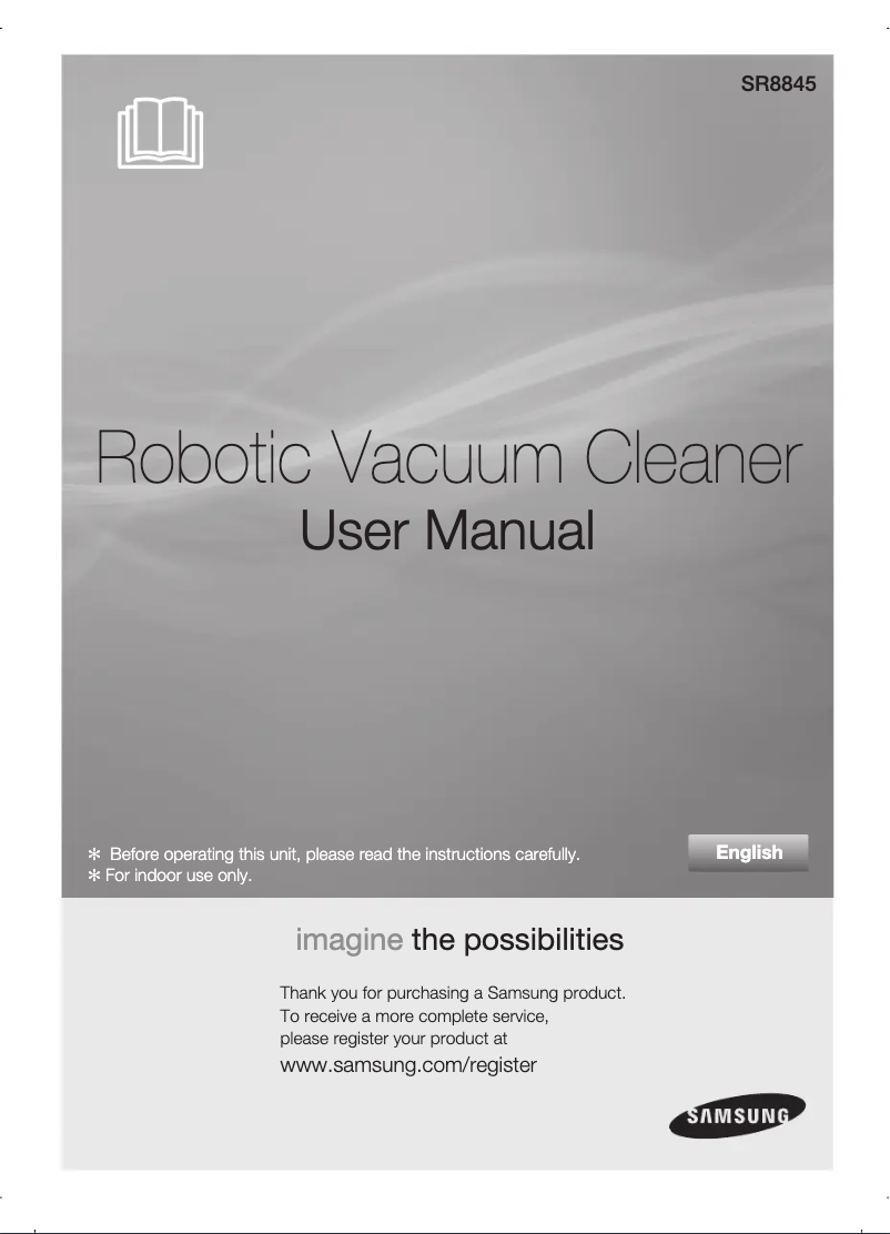 First page image of the manual for SR8845