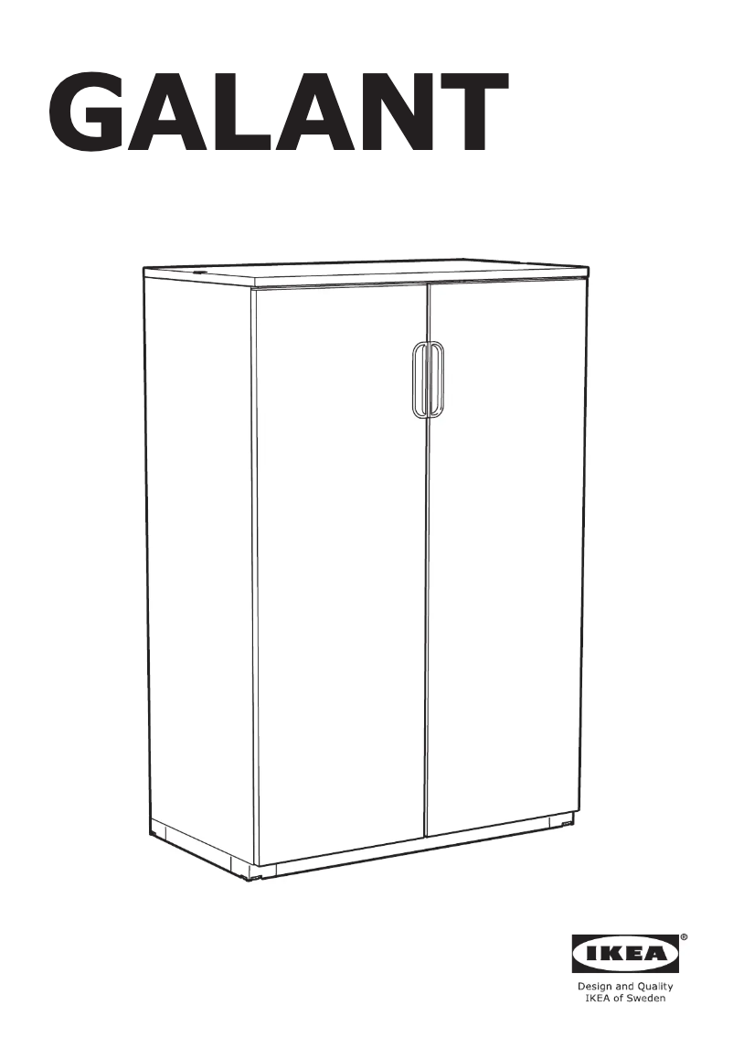 First page image of the manual for GALANT 103.651.41