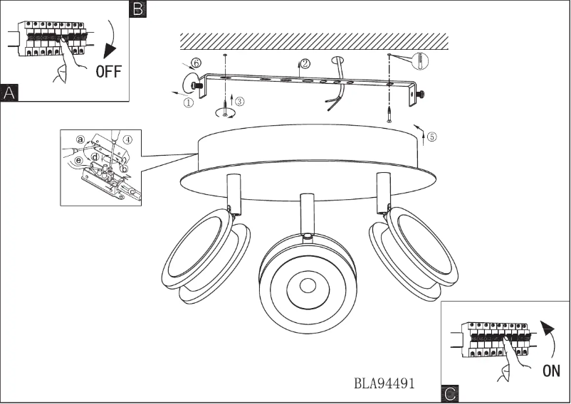 Page 1 of the manual User Manual Eglo Sarolo
