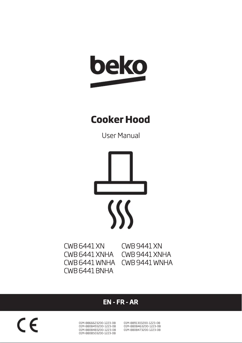 Page 1 of the manual User Manual Beko CWB 6441 BNHA