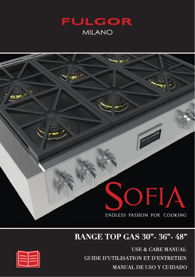 Page 1 of the manual User Manual Fulgor Milano F6GRT364GS1