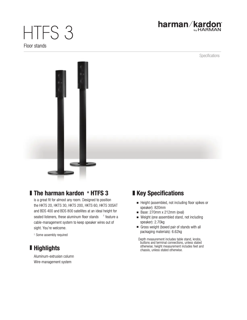 First page image of the manual for HTFS 3/E