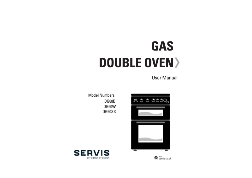 Page 1 of the manual User Manual Servis DG60W