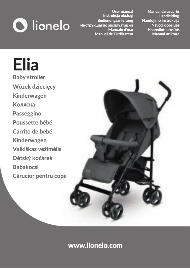 First page image of the manual for Elia
