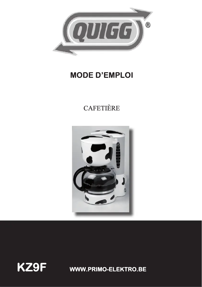 First page image of the manual for KZ9F