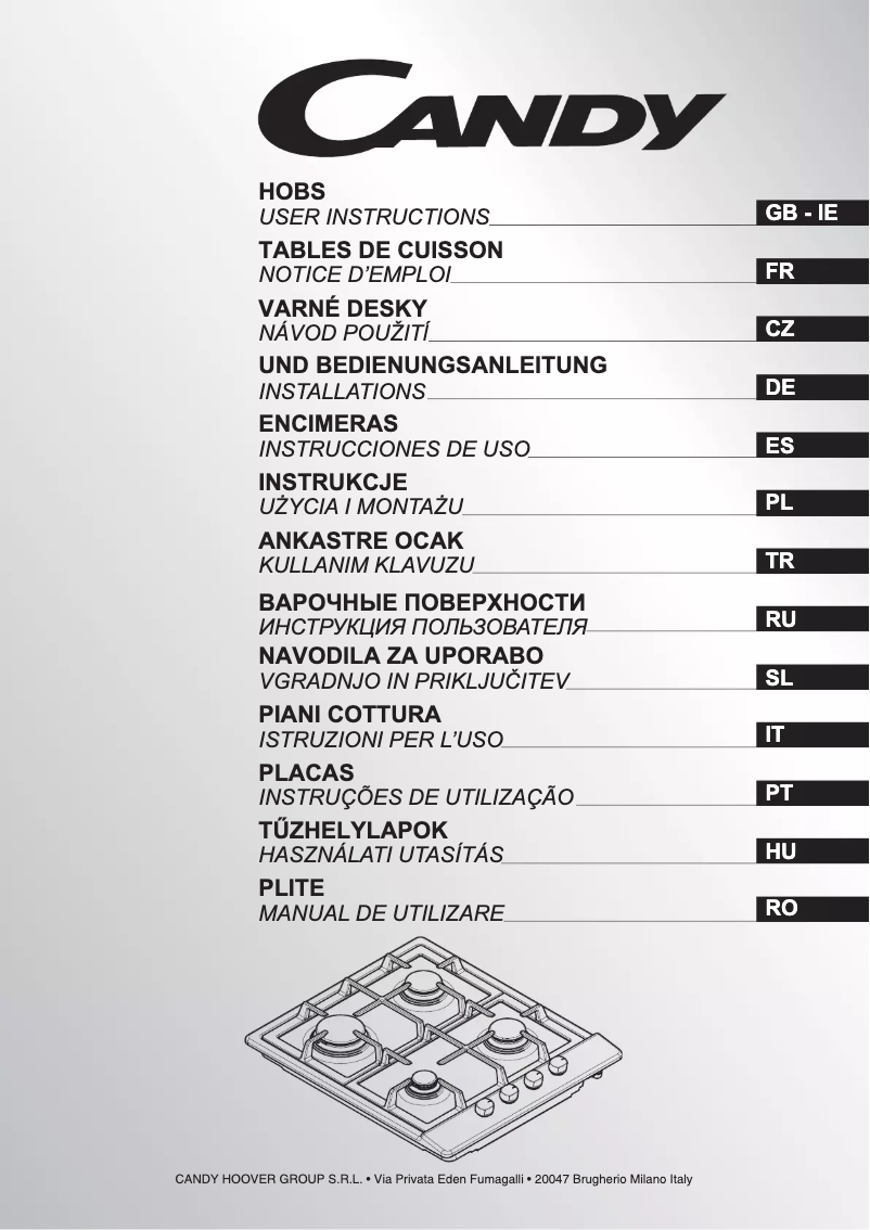 First page image of the manual for CLG64SPXMX