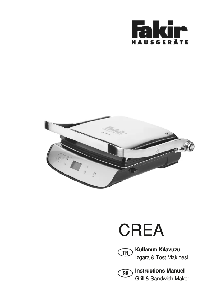 First page image of the manual for Crea