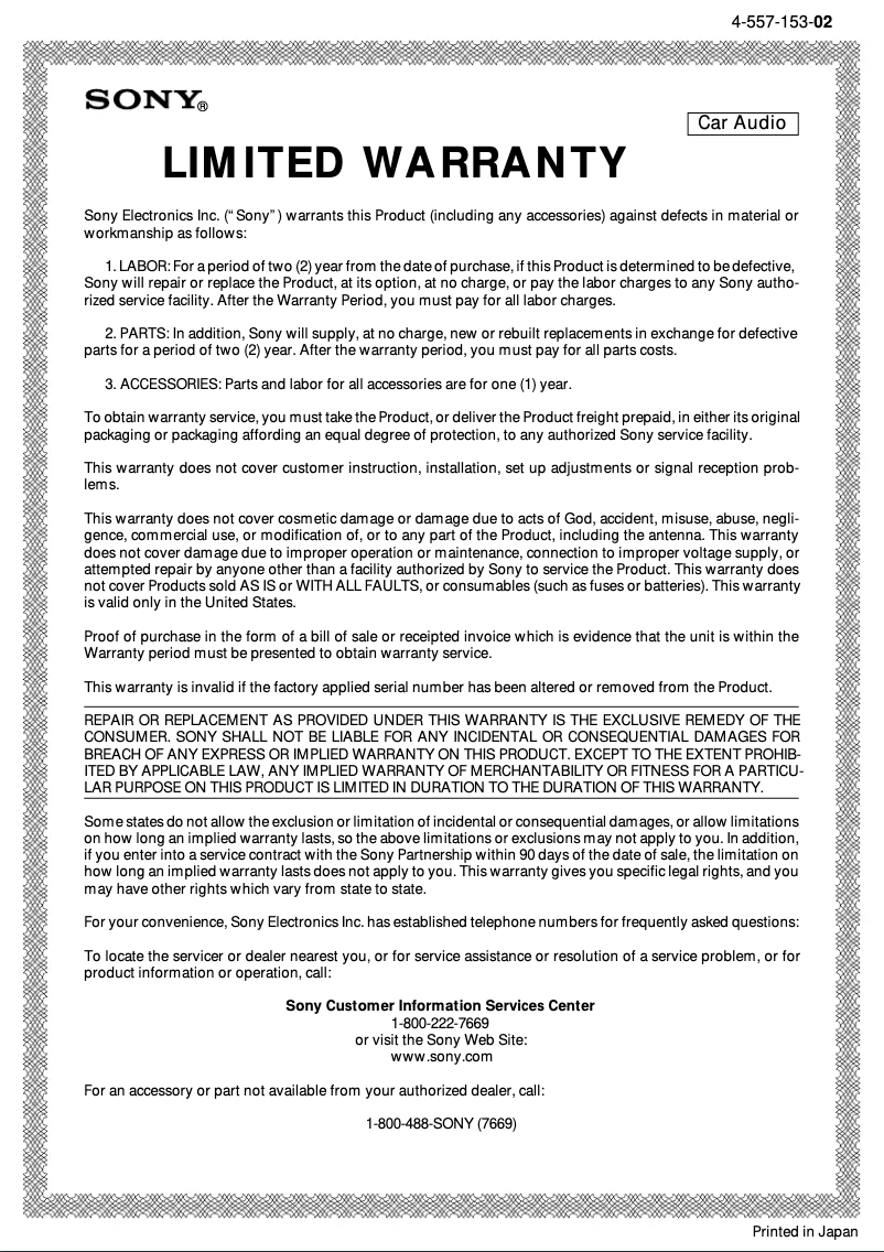 First page image of the manual for MDX-C8970