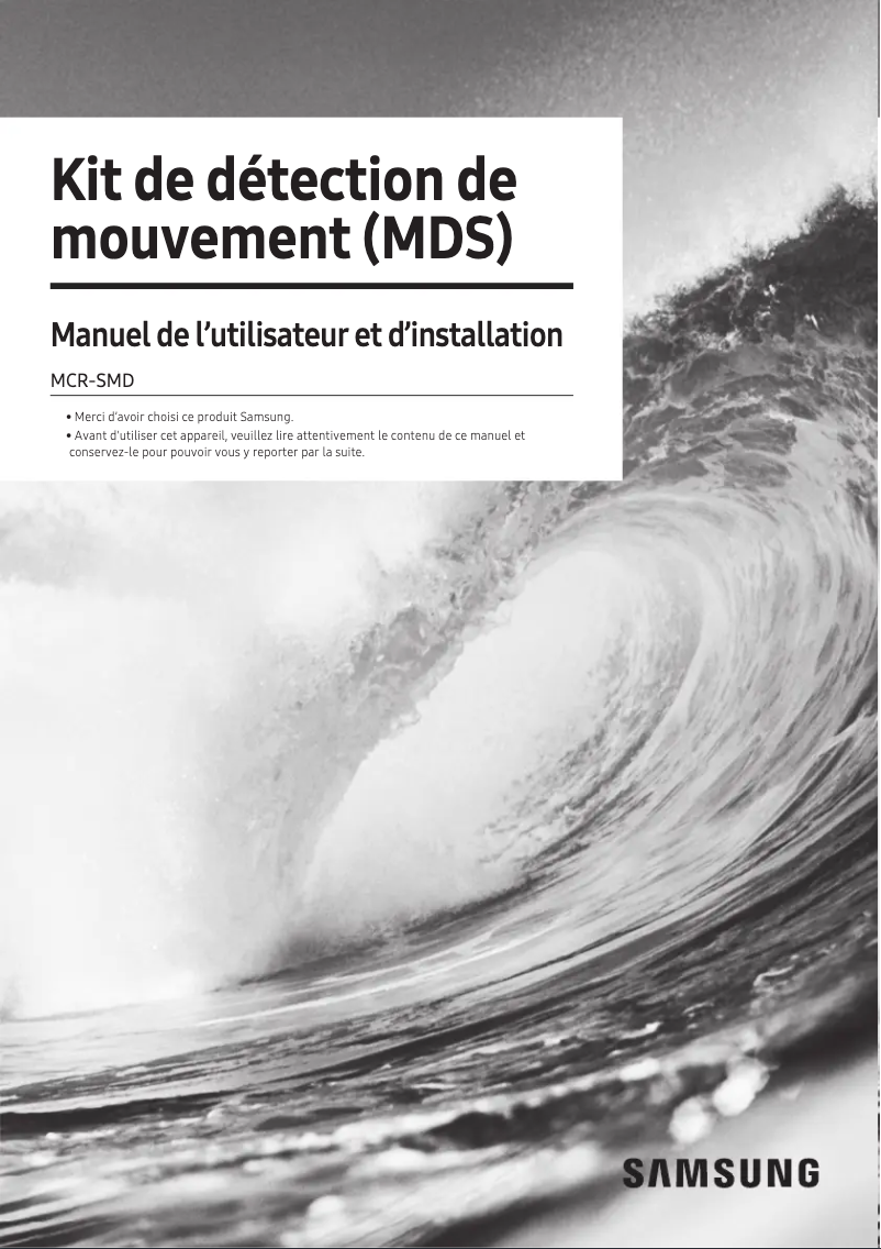 Page 1 of the manual Installation Guide Samsung MCR-SMD