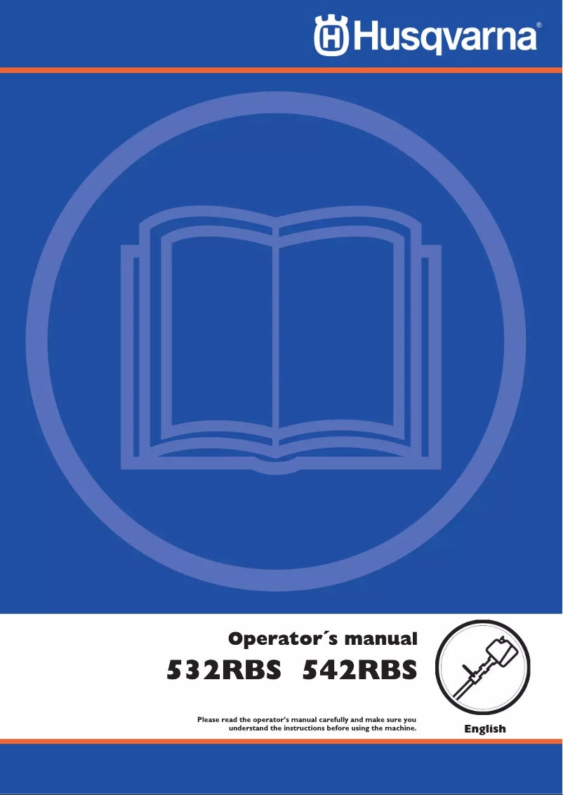 Page 1 of the manual User Manual Husqvarna 532RBS