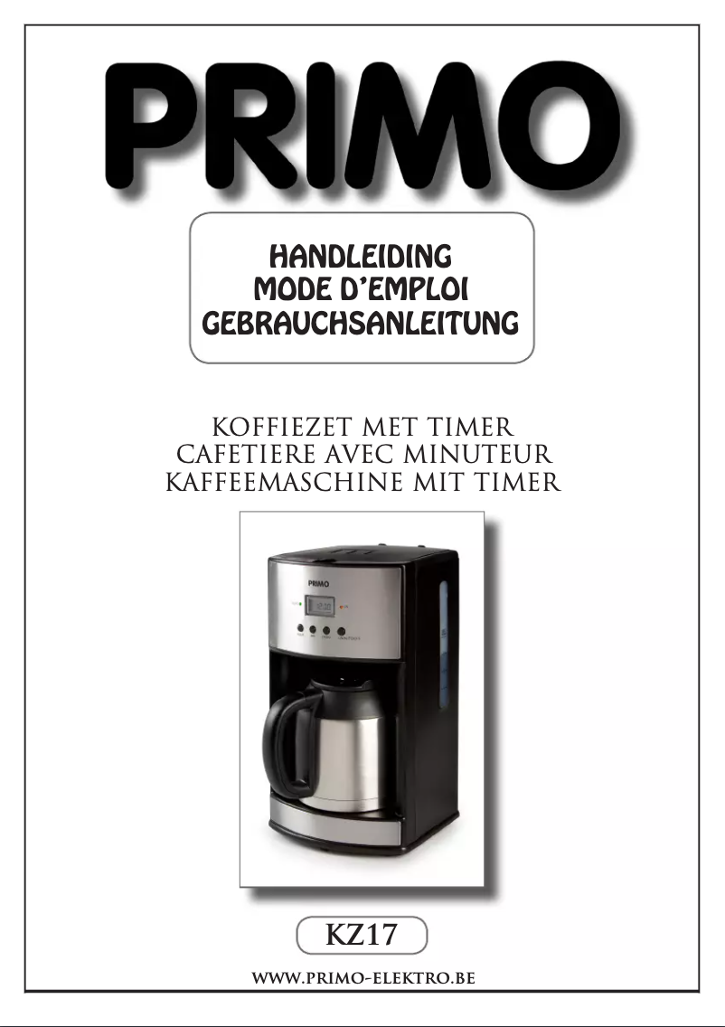 Page 1 of the manual User Manual Primo KZ17