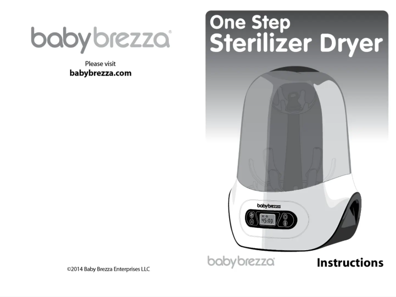 Page 1 of the manual User Manual Baby Brezza One Step Sterilizer Dryer