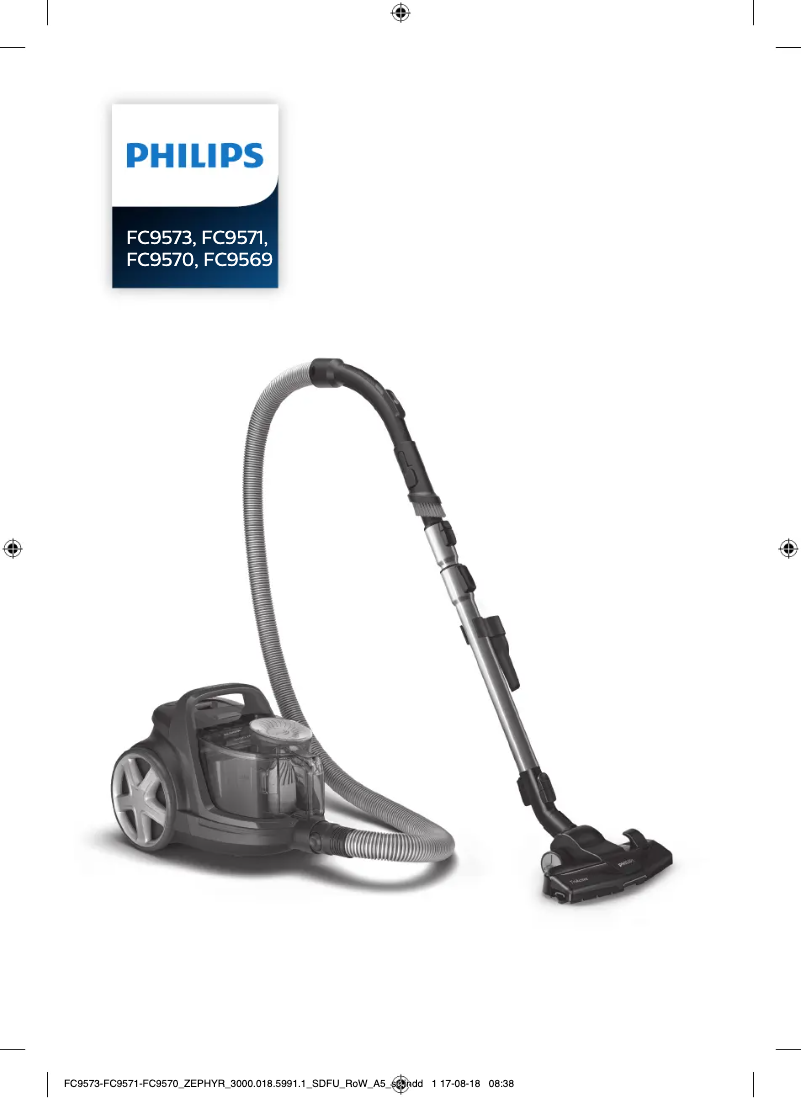 Page 1 de la notice Manuel utilisateur Philips PowerPro Active FC9569