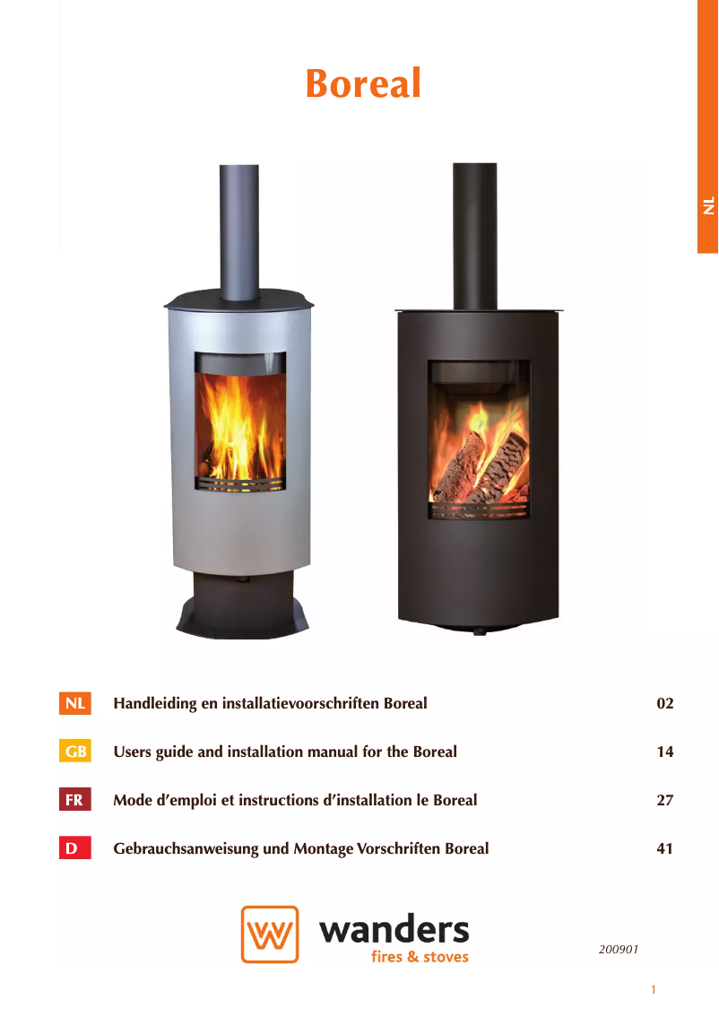 First page image of the manual for Boreal