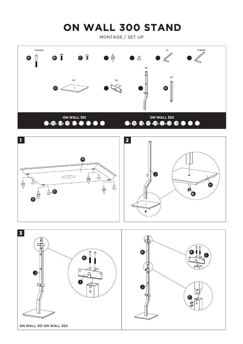 Page 1 of the manual User Manual Focal On Wall 302 Stand