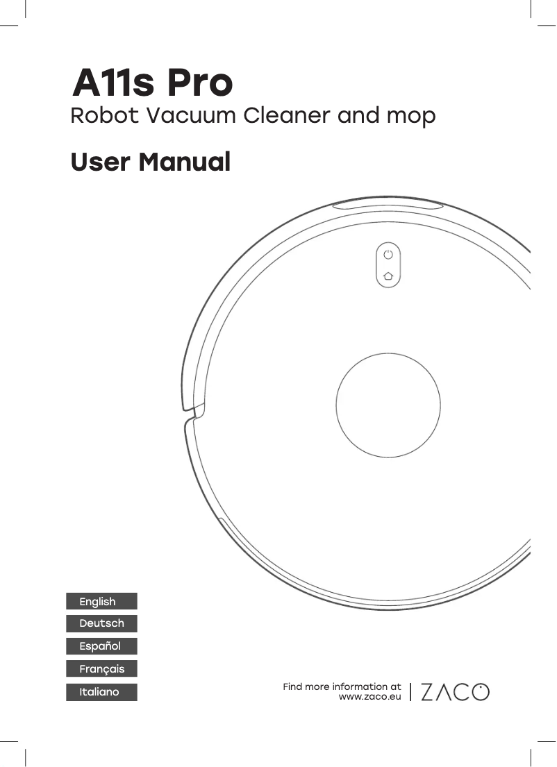 First page image of the manual for A11s Pro