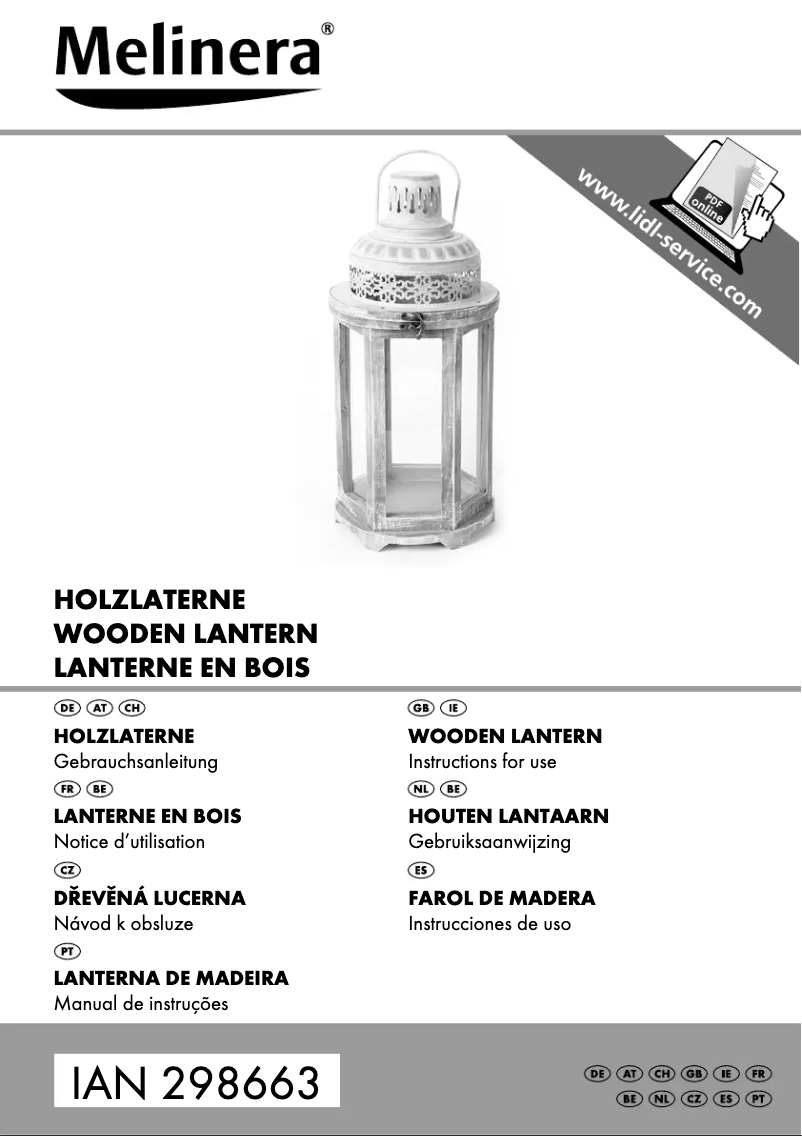 Page 1 of the manual User Manual Melinera IAN 298663