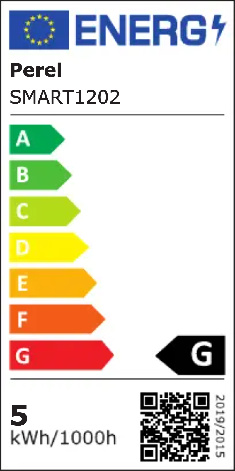 Page 1 of the manual Energy Label Perel SMART1202