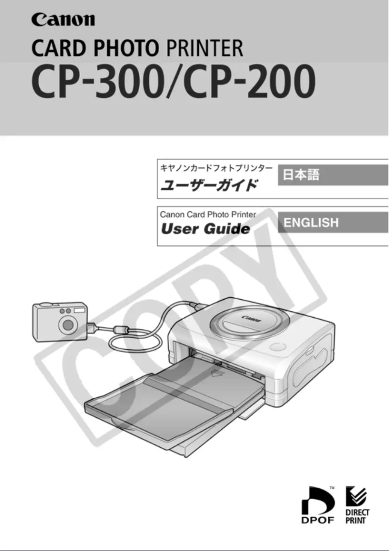 First page image of the manual for CP-200