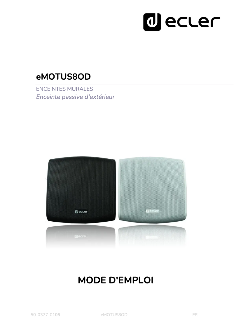 First page image of the manual for eMOTUS8OD