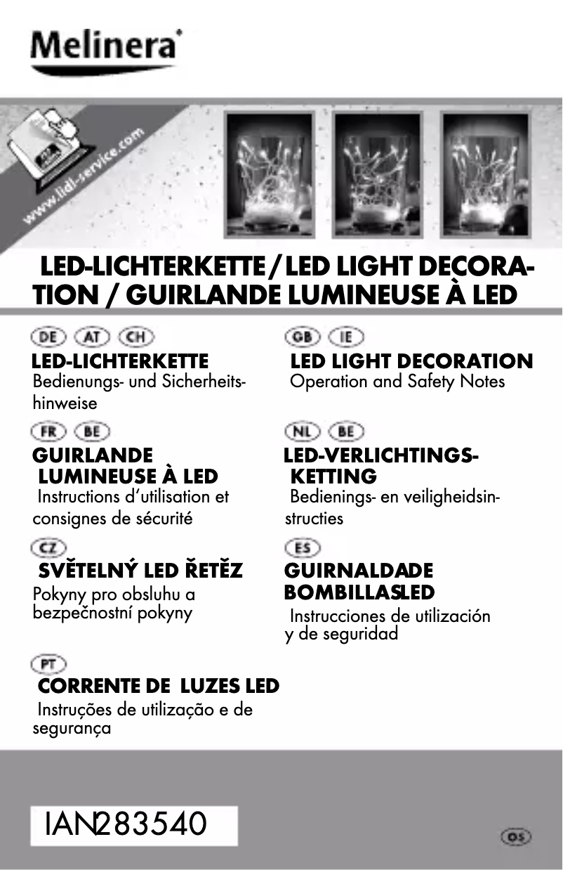 Page 1 of the manual User Manual Melinera IAN 283540