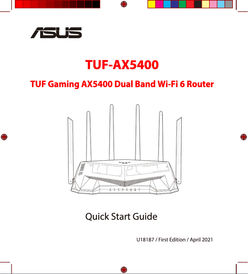 Page 1 of the manual User Manual Asus TUF Gaming TUF-AX5400