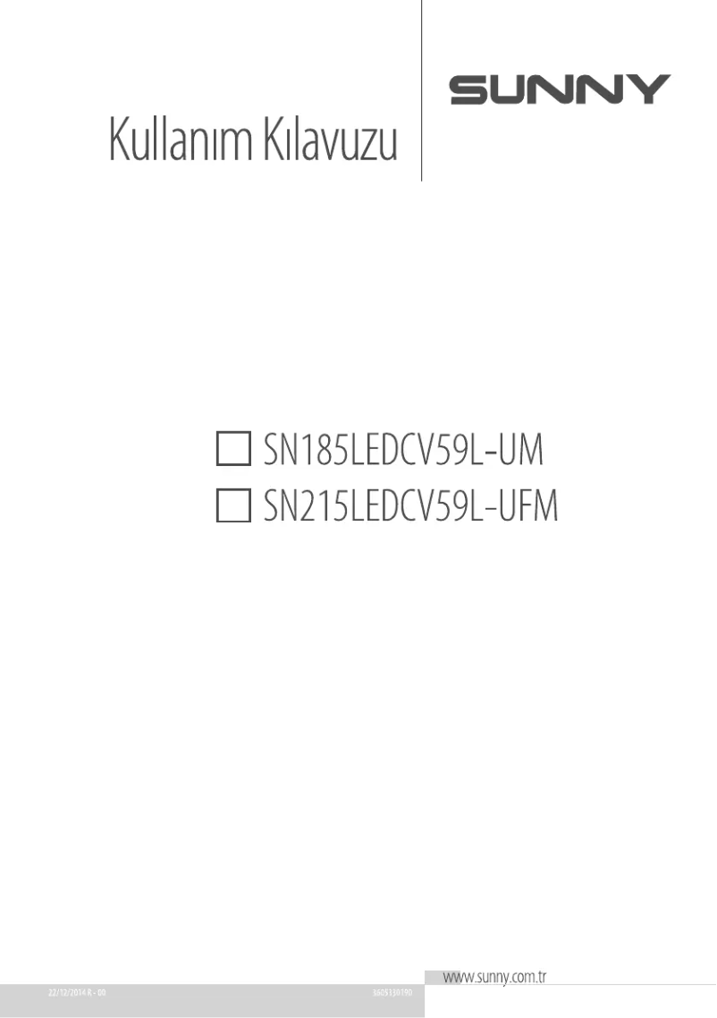 Page 1 of the manual User Manual Sunny SN185LEDCV59L-UM